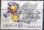 Stamps Australia -  Scott#968 , intercambio 0,40 usd. , 33 cents. , 1985