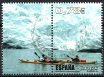Stamps Spain -  AL  FILO  DE  LO  IMPOSIBLE.  PIRAGÜISMO  EN  LA  PATAGONIA  CHILENA.