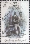 Stamps Australia -  Scott#782 , intercambio 0,25 usd. 22 cents. , 1981