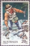 Stamps Australia -  Scott#722 , intercambio 0,30 usd. 20 cents. , 1979