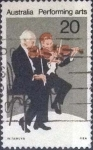 Stamps Australia -  Scott#655 , cr1f intercambio 0,20 usd. 20 cents. , 1977