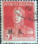 Stamps Argentina -  Scott#OD23 , intercambio 0,20 usd. 5 cents. , 1923