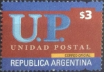 Stamps Argentina -  Scott#2223 , intercambio 2,25 usd. 3 $ , 2002