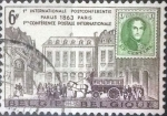 Stamps Belgium -  Scott#592 , intercambio 0,35 usd. 6 fr. , 1963