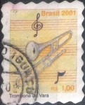 Stamps Brazil -  Scott#2818 , intercambio 0,60 usd , 1,00 R$ , 2001