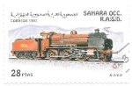 Stamps : Africa : Morocco :  trenes