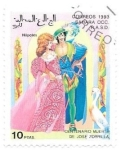 Stamps Morocco -  centenario muerte Zorrilla