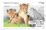 Stamps : Africa : Morocco :  cachorros