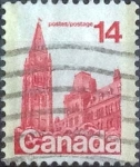 Stamps Canada -  Scott#730 , intercambio 0,20 usd , 14 cents. , 1978