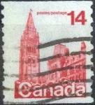 Stamps Canada -  Scott#730 , intercambio 0,20 usd , 14 cents. , 1978