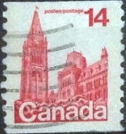 Stamps Canada -  Scott#730 , intercambio 0,20 usd , 14 cents. , 1978