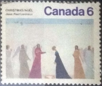 Stamps Canada -  Scott#650 , intercambio 0,20 usd , 6 cents. , 1974