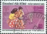 Stamps Sri Lanka -  Scott#553 , intercambio 0,20 usd , 5 cents. , 1979