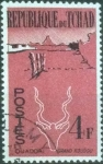 Stamps : Africa : Chad :  Scott#74 , intercambio 0,20 usd. , 4 fr. , 1962