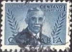 Stamps : America : Colombia :  Scott#598 , intercambio 0,20 usd. , 1 cents. , 1952