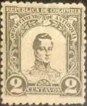 Stamps : America : Colombia :  Scott#119 , intercambio 0,20 usd. , 2 cents. , 1899