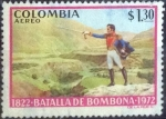 Stamps : America : Colombia :  Scott#C592 , intercambio 0,20 usd. , 1,30 $ , 1973