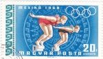 Stamps Hungary -  OLIMPIADA DE MEXICO'68