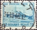 Stamps Belgium -  Scott#368 , intercambio 0,20 usd. , 1,30 fr. , 1946