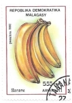Sellos de Africa - Madagascar -  bananas