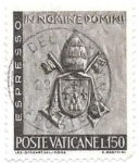 Sellos de Europa - Vaticano -  escudo Pablo VI