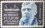 Stamps United States -  Scott#1270 , intercambio 0,20 usd , 5 cents. , 1965