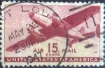 Stamps United States -  Scott#C28 , intercambio 0,35 usd , 15 cents. , 1941