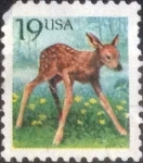 Stamps United States -  Scott#2479 , intercambio 0,20 usd , 19 cents. , 1991