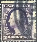 Sellos de America - Estados Unidos -  Scott#376 , intercambio 2,00 usd , 3 cents. , 1911