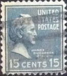 Stamps United States -  Scott#820 , intercambio 0,20 usd , 15 cents. , 1938