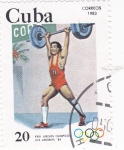 Stamps Cuba -  OLIMPIADA DE LOS ANGELES'84