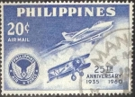 Stamps Philippines -  Scptt#C84 , cr1f intercambio 0,25 usd , 20 cents. , 1960