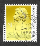 Stamps Hong Kong -  497 - Isabel II