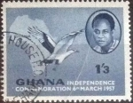 Stamps : Africa : Ghana :  Scptt#4 , intercambio 0.20 usd , 1sh3p. , 1957