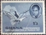 Sellos del Mundo : Africa : Ghana : Scptt#4 , intercambio 0.20 usd , 1sh3p. , 1957