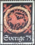 Stamps Sweden -  Scott#1102 , intercambio 0,20 usd , 75 öre , 1974
