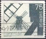 Stamps Sweden -  Scott#748 , intercambio 0,20 usd , 75 öre , 1971