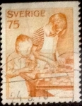 Stamps Sweden -  Scott#1227 , intercambio 0,20 usd , 75 öre , 1977