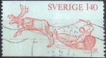 Stamps Sweden -  Scott#751B , intercambio 0,20 usd , 1,40 krona , 1972