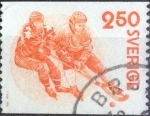 Stamps Sweden -  Scott#1274 , nf4b intercambio 0,20 usd , 2,50 krona , 1979