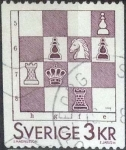 Sellos de Europa - Suecia -  Scott#1443 , cr1f intercambio 0,20 usd , 3 krona , 1985