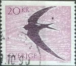 Stamps Sweden -  Scott#1703 , m4b intercambio 0,35 usd , 20 krona , 1988
