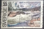 Stamps Sweden -  Scott#851 , intercambio 0,20 usd , 55 öre , 1970