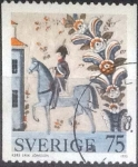 Sellos de Europa - Suecia -  Scott#1025 , cr1f intercambio 0,20 usd , 75 öre , 1973
