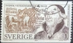 Stamps Sweden -  Scott#1122 , cr1f intercambio 0,20 usd , 70 öre , 1975