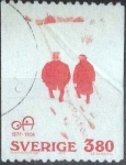 Stamps Sweden -  Scott#1202 , intercambio 0,45 usd , 3,80 krona , 1977