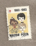 Stamps Hungary -  Centenario Cruz Roja