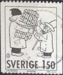 Stamps Sweden -  Scott#1337 , intercambio 0,20 usd , 1,50 krona , 1980