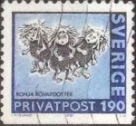 Stamps Sweden -  Scott#1637 , intercambio 0,25 usd , 1,90 krona , 1987