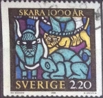 Stamps Sweden -  Scott#1691 , intercambio 0,40 usd , 2,20 krona , 1988